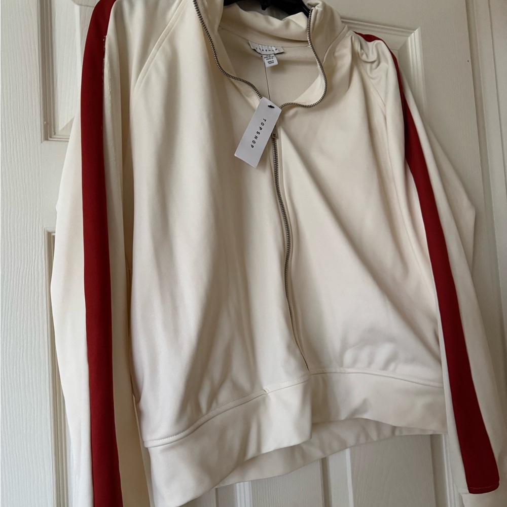 Topshop co-ord tricot sporty track jacket